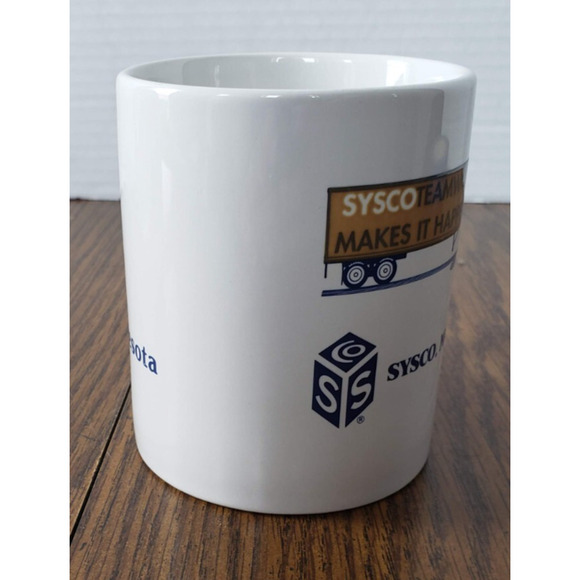 Sysco Minnesota White Ceramic Coffee Mug Food Service Trucking Teamwork - Picture 3 of 6